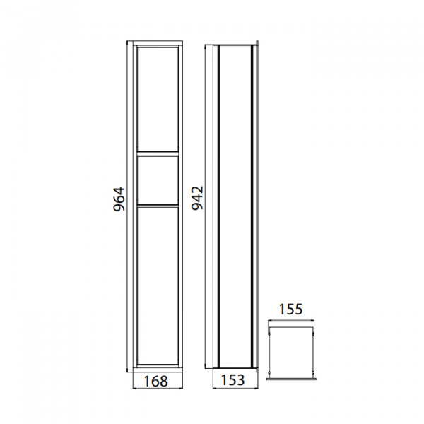 EMCO Asis 150 Модуль для унитаза встраиваемый, ершик, Держатель бумаги, шкаф с полкой, цвает: хром/черный