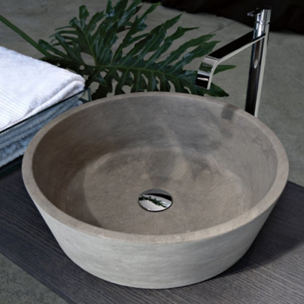 Antonio Lupi Pila Раковина 50х50х15 см, без отв., накладная, из натурального камня, цвет: Pietra Vesuvio