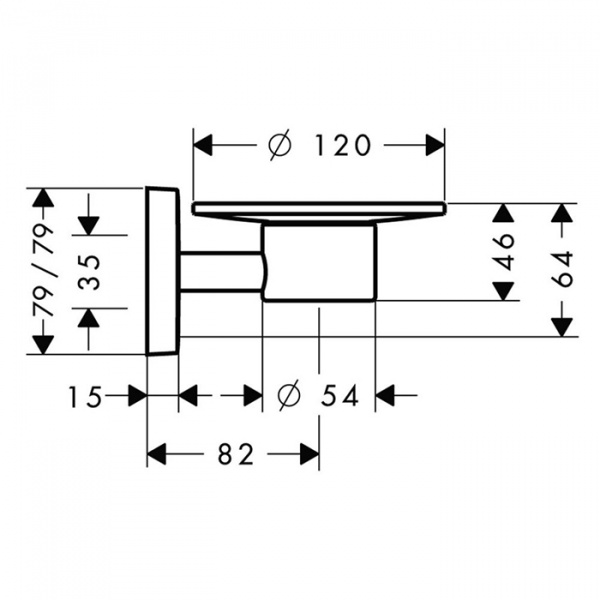 Hansgrohe PuraVida Мыльница, подвесная, цвет: хром