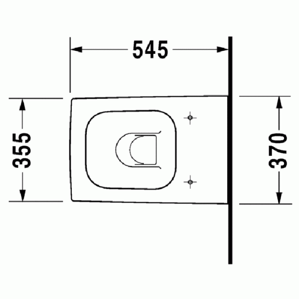 Duravit DuraStyle Унитаз компакт подвесной 48х37см, с креплением, цвет: белый
