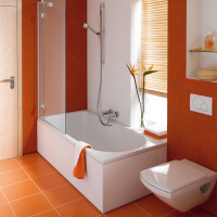 Bette Ocean Ванна с шумоизоляцией пристенная, 180х80х45см, перелив спереди, с отверстиями для ручки, BetteGlasur® Plus, антислип