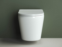 Подвесной унитаз Highlight Rimless Ceramica Nova белый CN1804