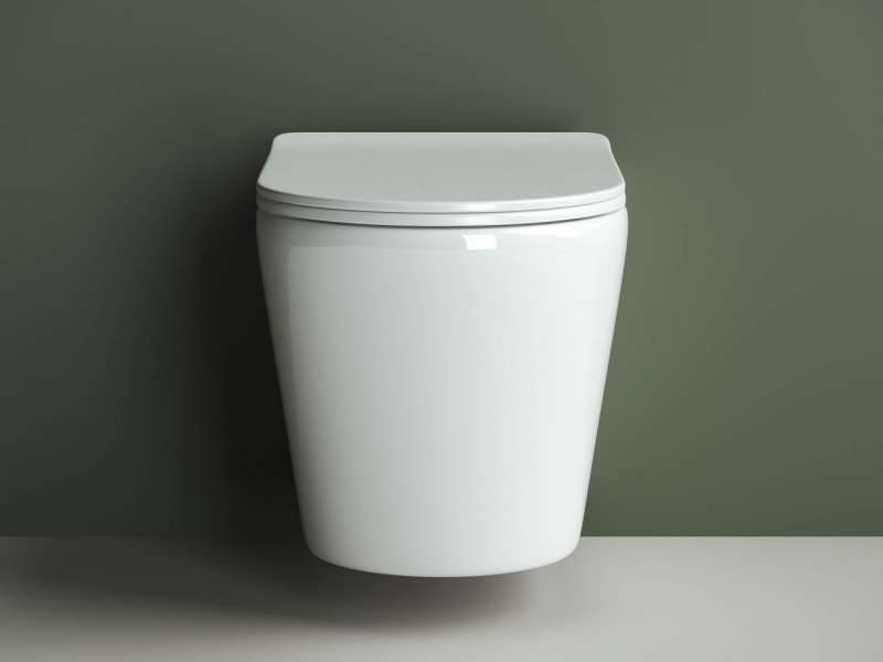 Подвесной унитаз Highlight Rimless Ceramica Nova белый CN1804