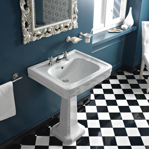 Sbordoni Neoclassica Раковина 69х53.5х68 см, 1 отв., на колонне, цвет: белый