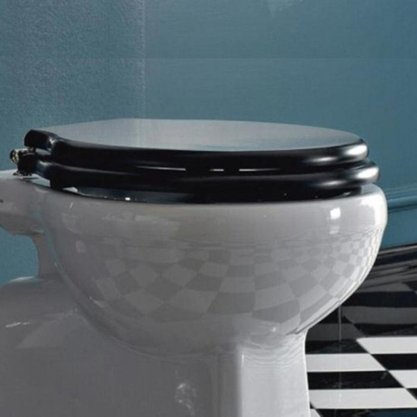 Sbordoni Neoclassica Сиденье для унитаза, цвет черный/никель