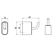 EMCO Logo2 Крючок, подвесной, цвет: хром