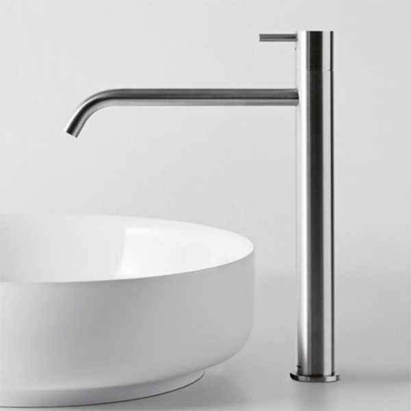 Antonio Lupi Ayati Смеситель для раковины, на 1 отв., излив: 273мм, высота: 45см, цвет: полированная сталь