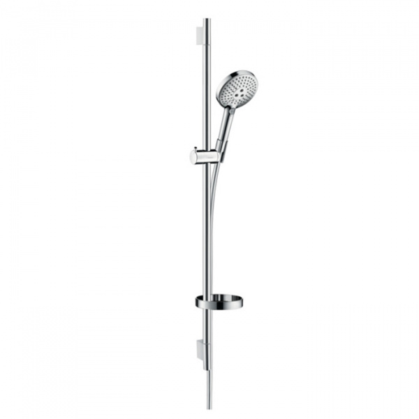 Hansgrohe Raindance Select S Душевой набор: штанга 90см., ручной душ 120, 3jet (Rain, RainAir, WhirlAir), EcoSmart, мыльница, шланг, цвет: хром