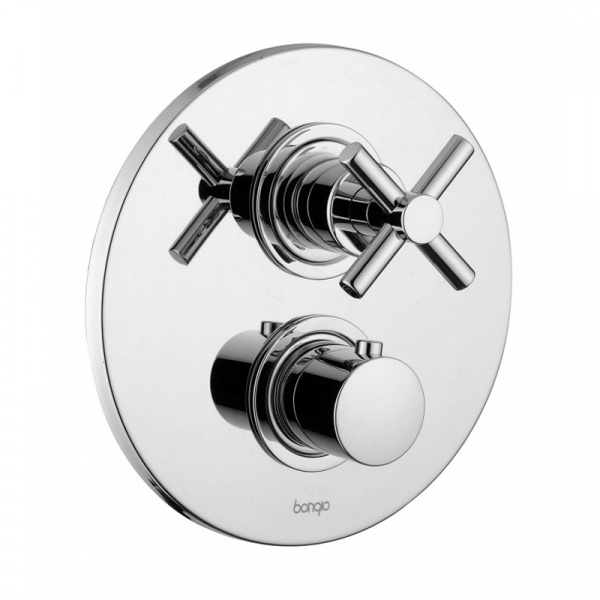 Встраиваемый термостатический смеситель для душа Bongio T Cross, цвет: хром