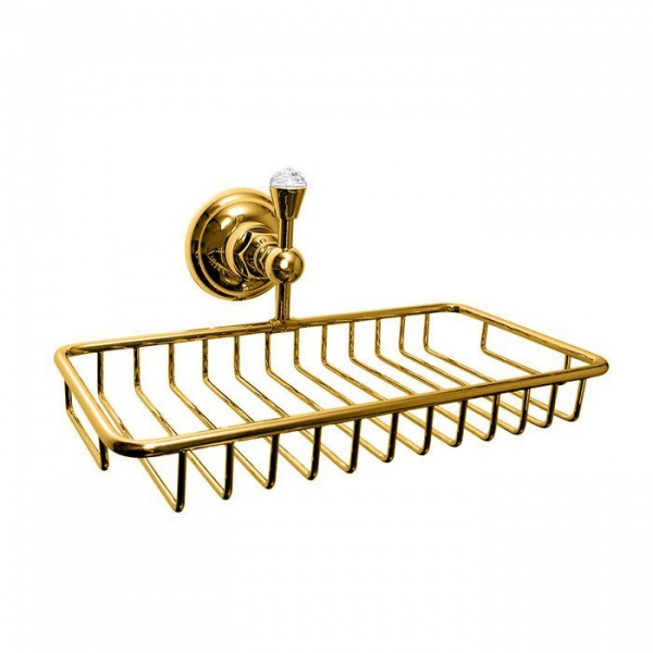 Nicolazzi Classica Lusso Полочка-решетка, украшенная кристаллом, подвесная, цвет: золото