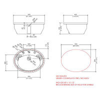 Devon&Devon Windsor Раковина 55х19.5х42.5см., 1 отв., полувстраиваемая, цвет: белый