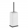 Gessi Eleganza Ершик для унитаза напольный, цвет: черный металлик/белый
