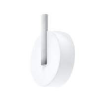 Decor Walther Stone WHK Крючок подвесной, цвет: белый / сталь матовая