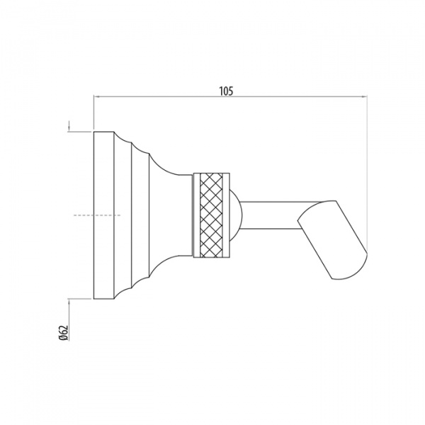 Gattoni PD Держатель для лейки, цвет: бронза