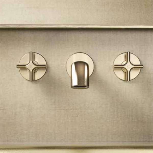 Armani Roca Baia Смеситель для раковины, встраиваемый в стену. Излив 180 мм, цвет: greige