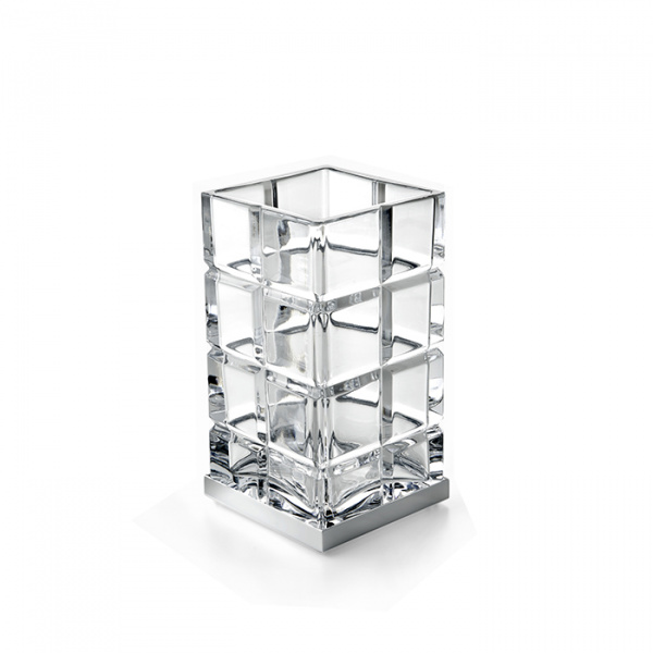 3SC Palace Стакан настольный, цвет: прозрачный хрусталь/хром