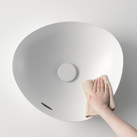 TOTO TA Раковина 46x42x17.7 см, без отв., с переливом, цвет: белый матовый