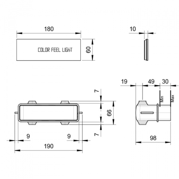 Fantini Acquafit Панель управления для многофункционального верхнего душа K021, K001