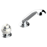 THG Marquise porcelaine blanche Ручной душ на борт ванны, 2 отв., цвет: хром/платина/белый фарфор