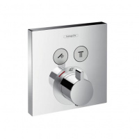 Hansgrohe ShowerSelect Смеситель для душа, термостатический, 2 источника, внешняя часть, цвет: хром