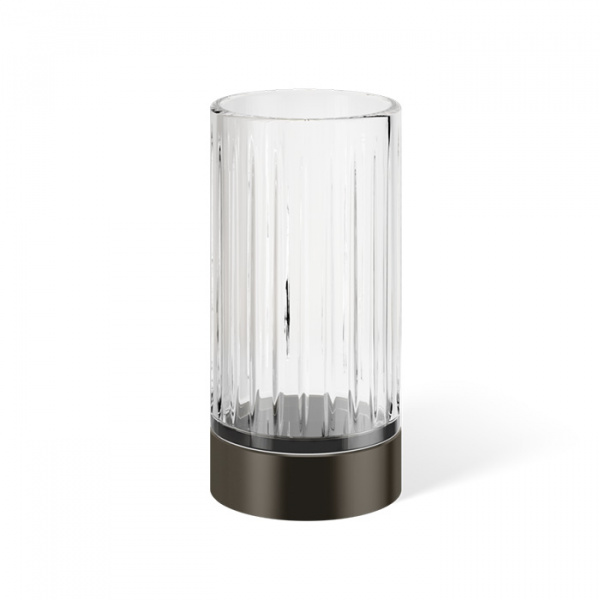 Decor Walther Century SMG Стакан настольный, граненое стекло, цвет: темная бронза