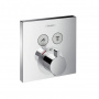 Hansgrohe ShowerSelect Смеситель для душа, термостатический, 2 источника, внешняя часть, цвет: хром