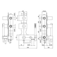 Fantini Milano Встраиваемый смеситель для душа, термостатический, цвет: хром