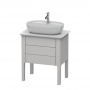 Duravit Luv База напольная, с 1 выдв. ящиками, каменой столешницей и раковиной, 743x688x450,  цвет: белый/матовый