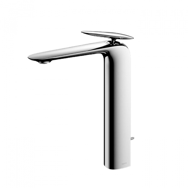 TOTO ZA Смеситель для раковины высокий на 1 отв,со сливным клапаном, цвет: хром