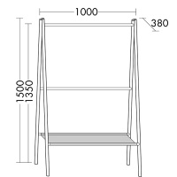 Burgbad Mya Полотенцедержатель 100x150 см, черный