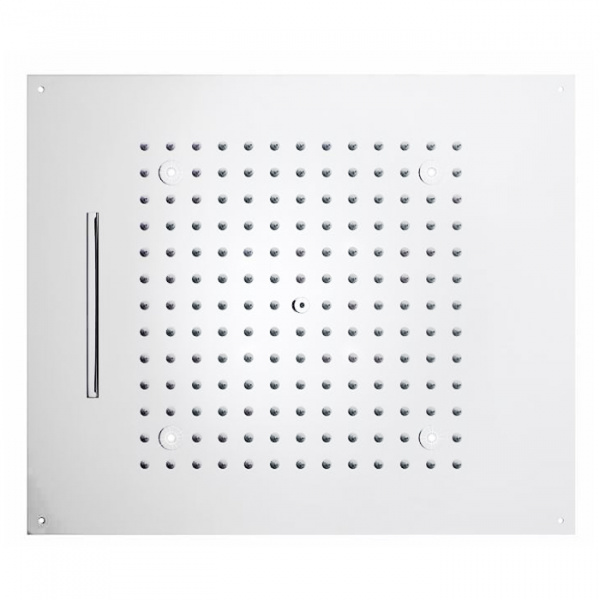 BOSSINI DREAM/2 Верхний душ 570 x 470 мм, 2 режима (дождь, каскад), с 4 LED (белый), блок питания/управления, цвет: белый матовый