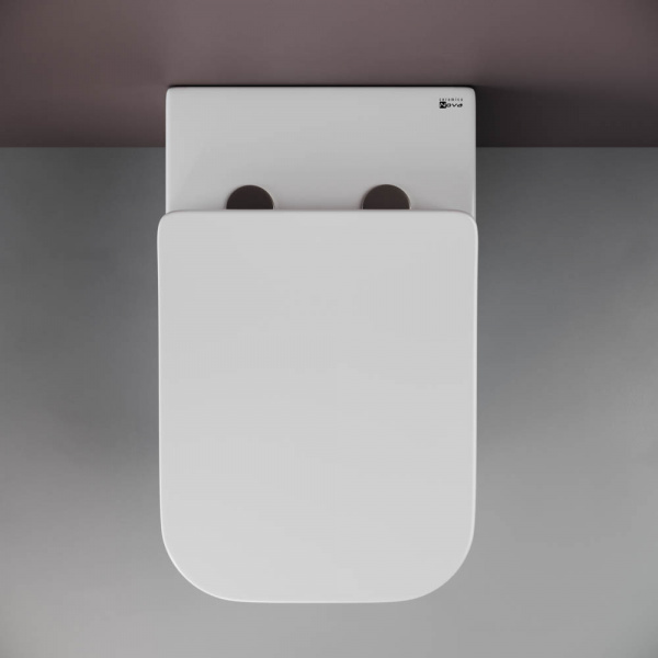 Напольный приставной унитаз Cubic Rimless Ceramica Nova белый CN1809