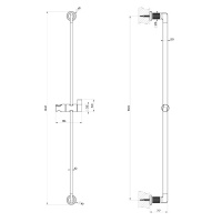 Gessi Inciso Shower Штанга для душа, цвет: black XL