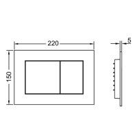 TECEnow Панель смыва, белая