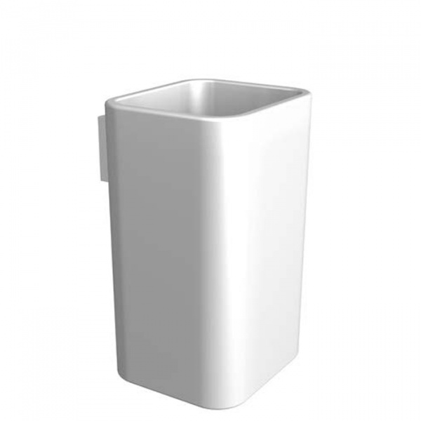 Bertocci Cento Cтакан подвесной, цвет: белая керамика/хром