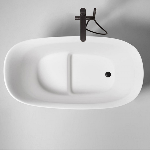 Antonio Lupi Mastello Ванна отдельностоящая 135х75х87см, с нажимным донным клапаном, сифоном и гибким шлангом, Flumood