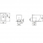 Laufen Palomba Биде напольное 56x36x43см с 1 отв. под смеситель, цвет: белый
