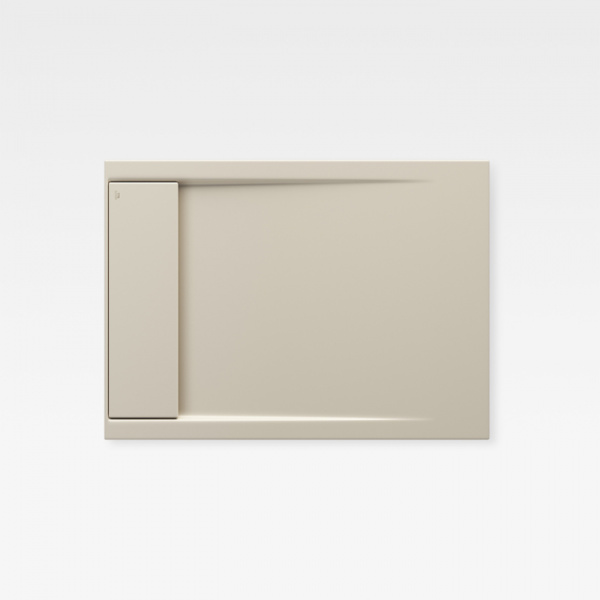 Armani Roca Island Душевой поддон 110х80х6.5см, слив Ø9см, мат-л: Fireclay, цвет: greige