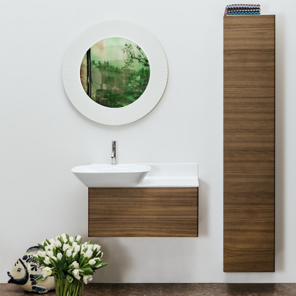 Laufen Kartell Зеркало круглое d=78см, настенное, без подсветки, цвет: белый