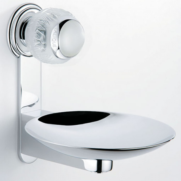 THG Panthere Cristal clair Мыльница металлическая ø 15см., подвесная, цвет: хром/прозрачный хрусталь