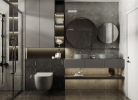 Унитаз ABBER Bequem AC1104MG подвесной серый матовый, безободковый