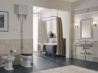 Sbordoni Romana Унитаз 53х34см, с высокой трубой, цвет: белый/хром