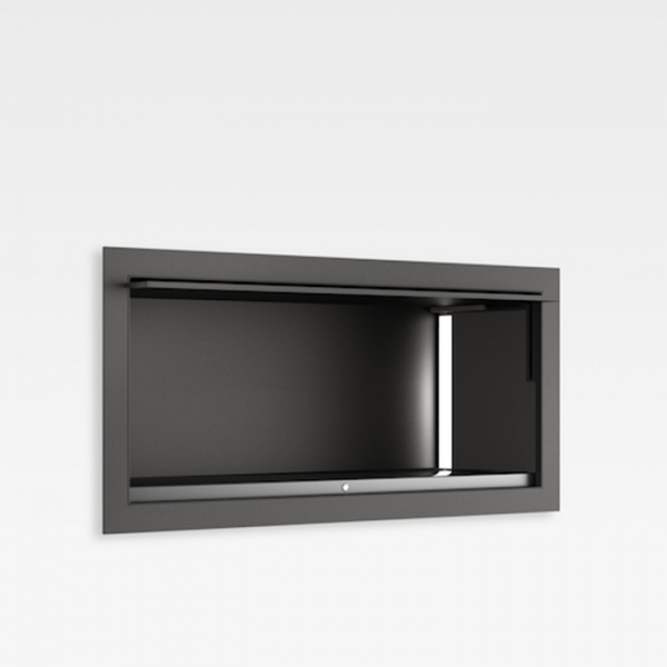 Armani Roca Island Встраиваемый шкафчик 55x17xh25см, с подсветкой (транформатор 12V/DC не включен), цвет: nero
