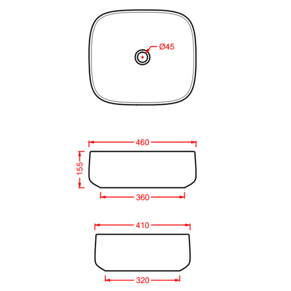 Artceram COGNAC Раковина 46x41 см, без отв., настольная Quadro, цвет: blu zaffiro
