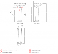 Devon&Devon Westminster Раковина 53.5х38.5 см, 1 отв., на пьедестале, цвет: белый