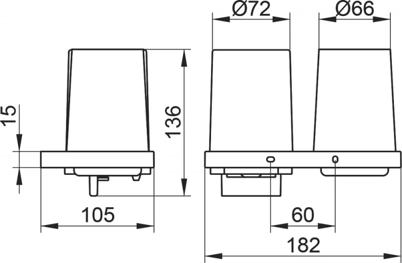 Дозатор Keuco Edition 11 11153019000 со стаканом, хром