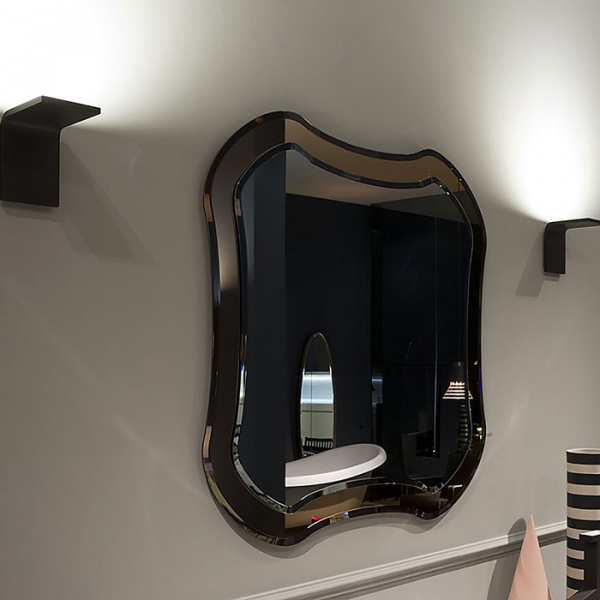 Antonio Lupi ILBagno Комплект мебели: тумба напольная с раковиной 180x54см, мраморная столешница, зеркало, цвет: Strada lucido/Rose/хром