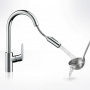 Hansgrohe Focus, Смеситель для кухни, с выдвижным душем, Цвет: хром