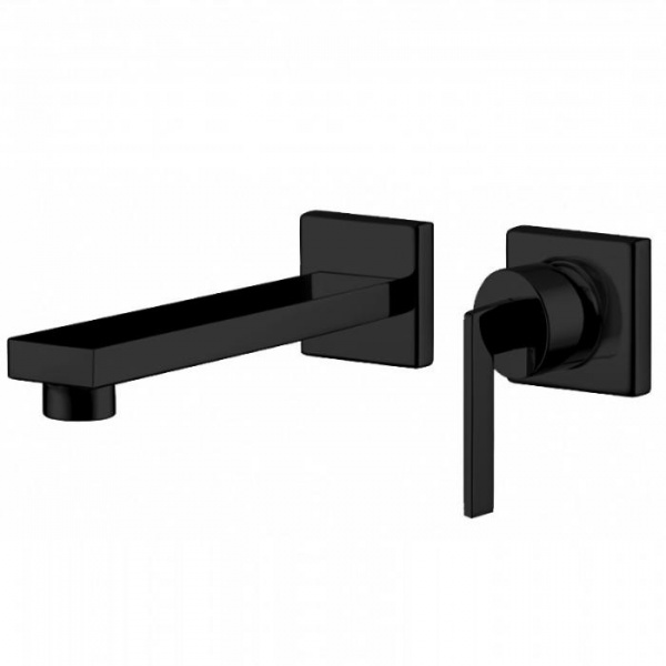 Встраиваемый смеситель для раковины излив Bongio Myamix, цвет: черный матовый