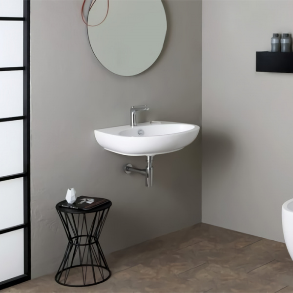 Simas Bormio Раковина 66х51 см, 1 отв., цвет: белый